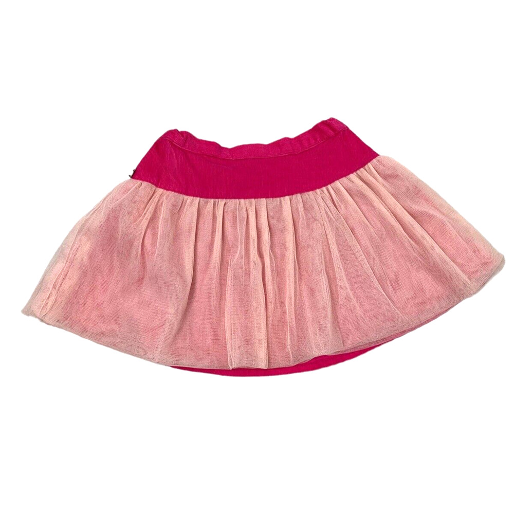 Carbon‎ Bonbon Corduroy Skirt Girls 2T Pink Full Skirt White Tulle